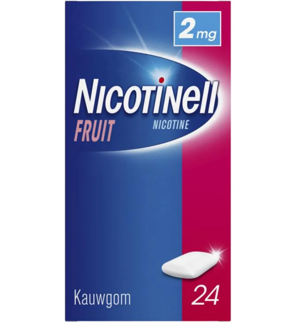 Nicotinell Fruit kauwgom (24 stuks)