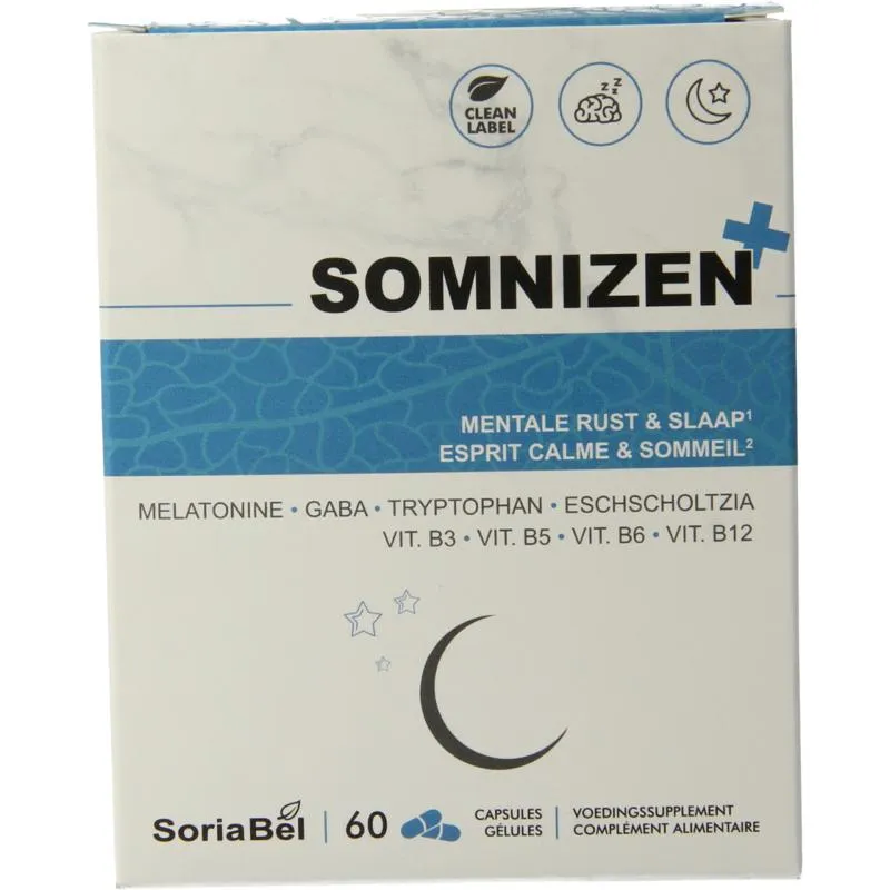 Soria Bel Somnizen plus met escholtzia (60 capsules)