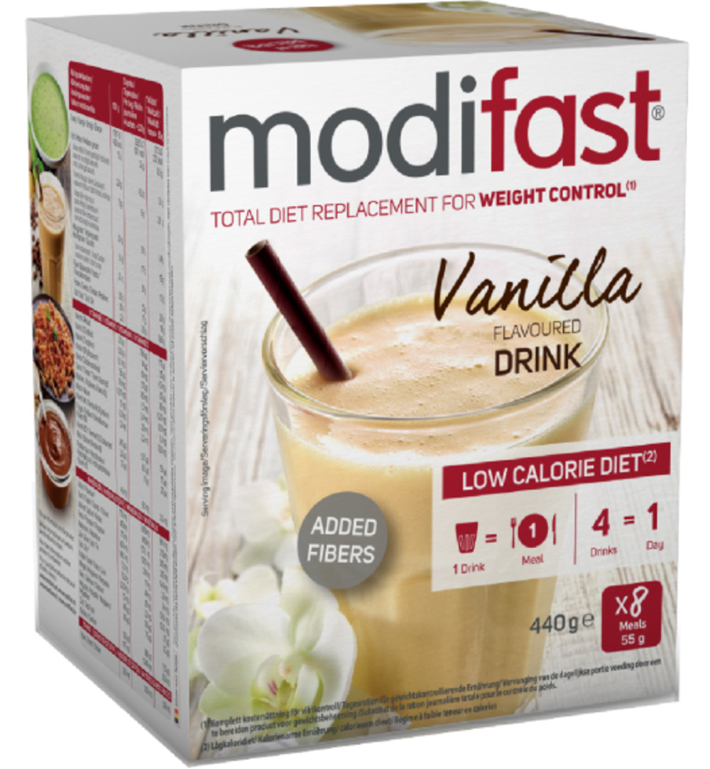 Modifast Intensive milkshake vanille (8 stuks) (440 gr)