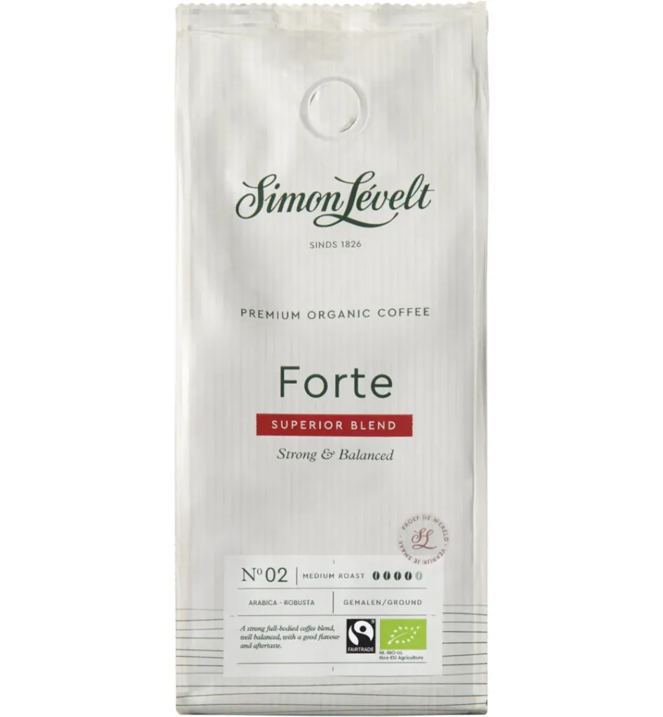 Simon Levelt Cafe forte superior blend bio (500 gr)