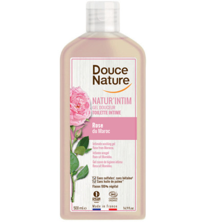 Douce Nature Natur intim intieme wasgel rose bio (500 ml)