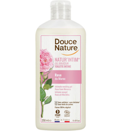 Douce Nature Natur intim intieme wasgel rose bio (250 ml)