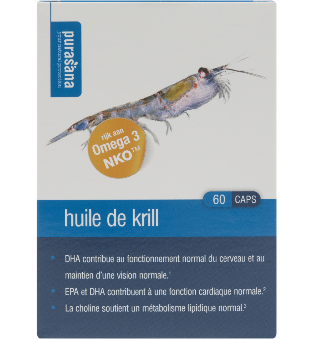 Purasana Krill Olie/Huile (60 capsules)