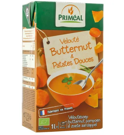 Priméal Soep Flespompoen Zoete Aardappel Bio (1000 ml)