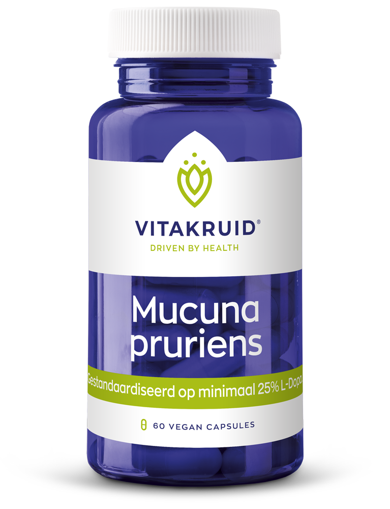 Vitakruid Mucuna Pruriens 400 Mg Minimaal 25% L-Dopa (60 vega capsules)