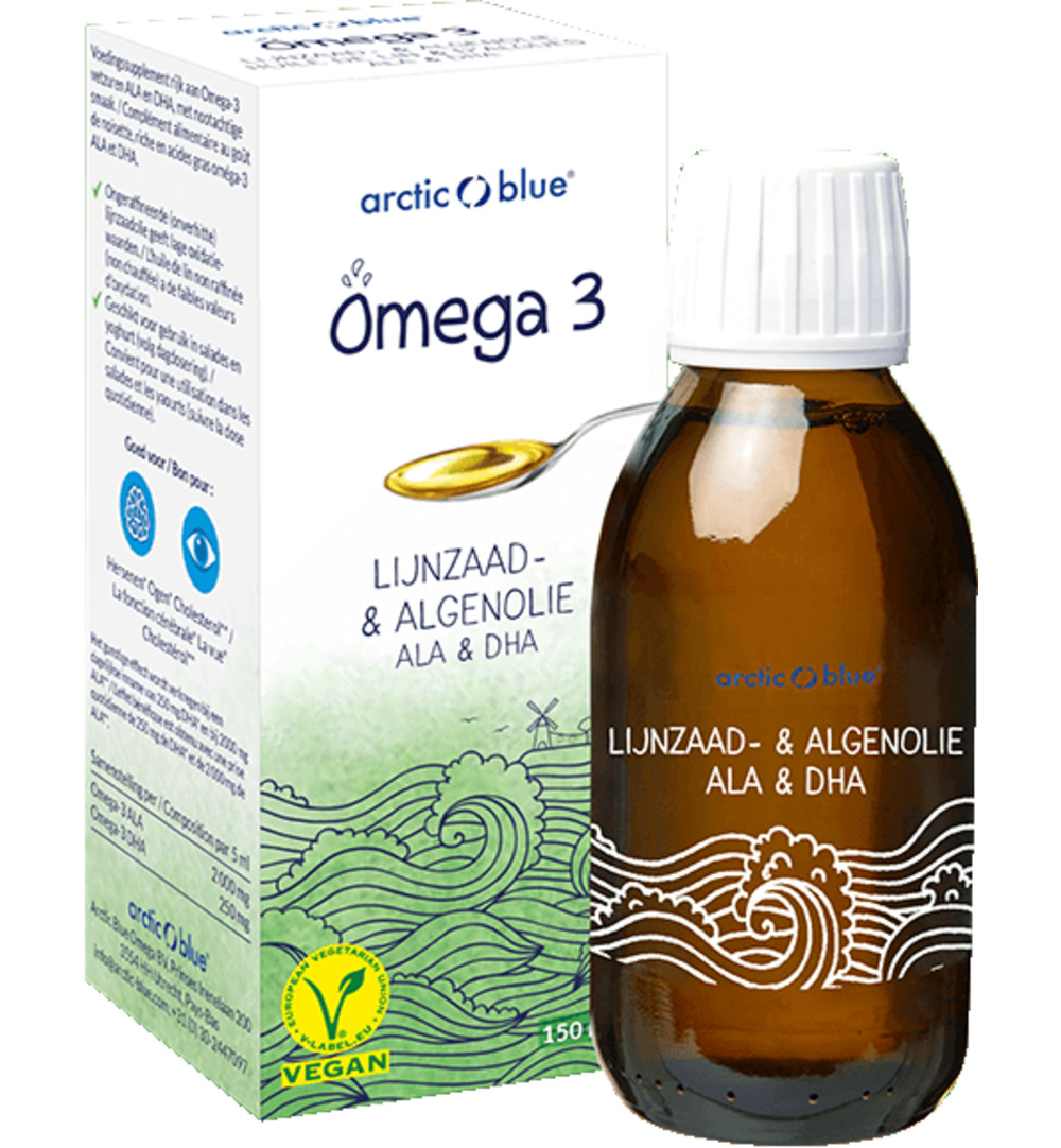 Arctic Blue Lijnzaad- & Algenolie Ala & Dha (150 ml)