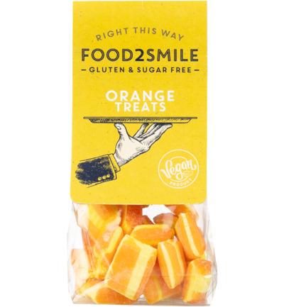 Food2Smile Orange treats suikervrij glutenvrij lactosevrij (90 gr)