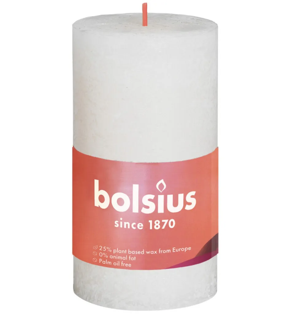 Bolsius Rustiekkaars Shine 100/50 Soft Pearl (1 stuk)