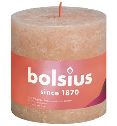 Bolsius Rustiekkaars Shine 100/100 Misty Pink (1 stuk)