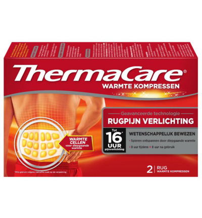 Thermacare Rugpijn Verlichting Warmte Kompres (2 stuks)