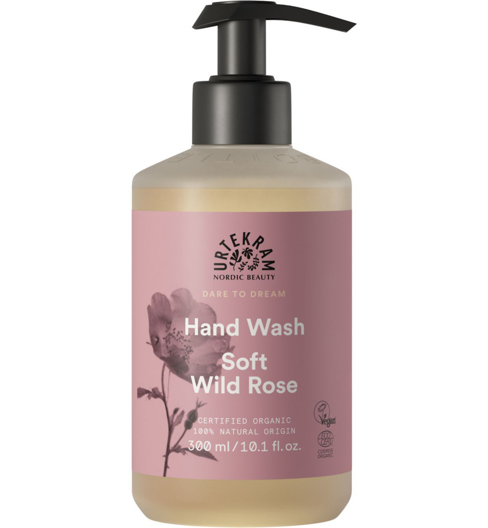 Urtekram Handzeep soft wild rose (300 ml)