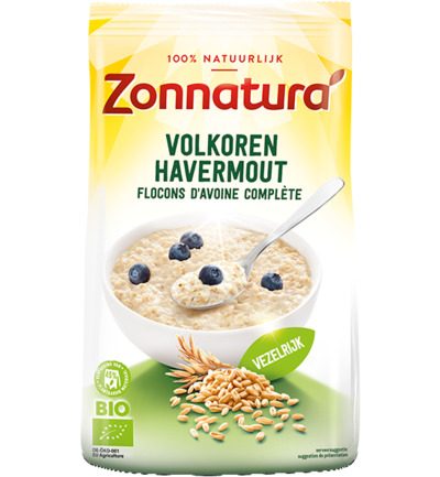 Zonnatura Havermout Volkoren Bio (500 gr)