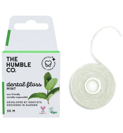 The Humble Co. Dental floss fresh mint 50 meter (1 stuk)