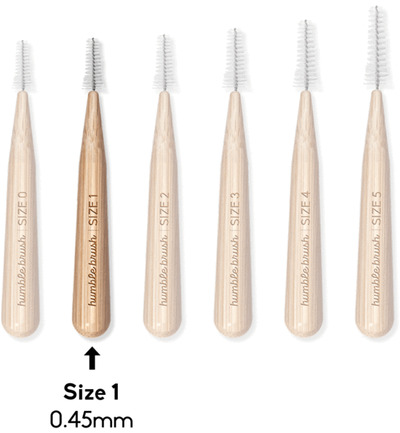 The Humble Co. Interdental borstel 0.45 mm oranje (6 stuks)