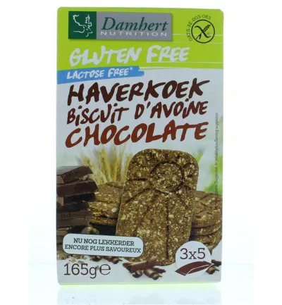 Damhert Haverkoekjes Chocolade Glutenvrij (165 gr)