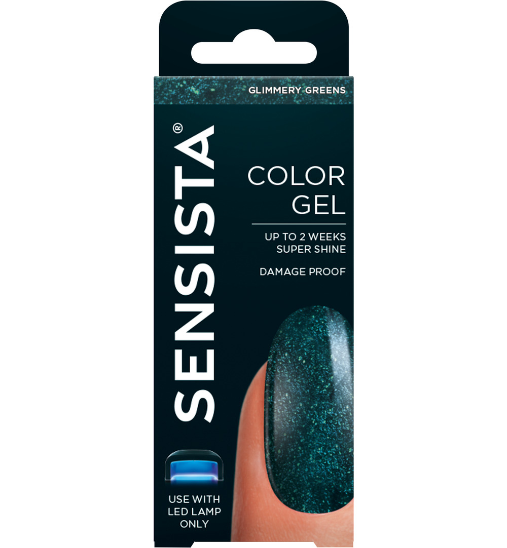 Sensista Color gel glimmerygreens (7,5 ml)