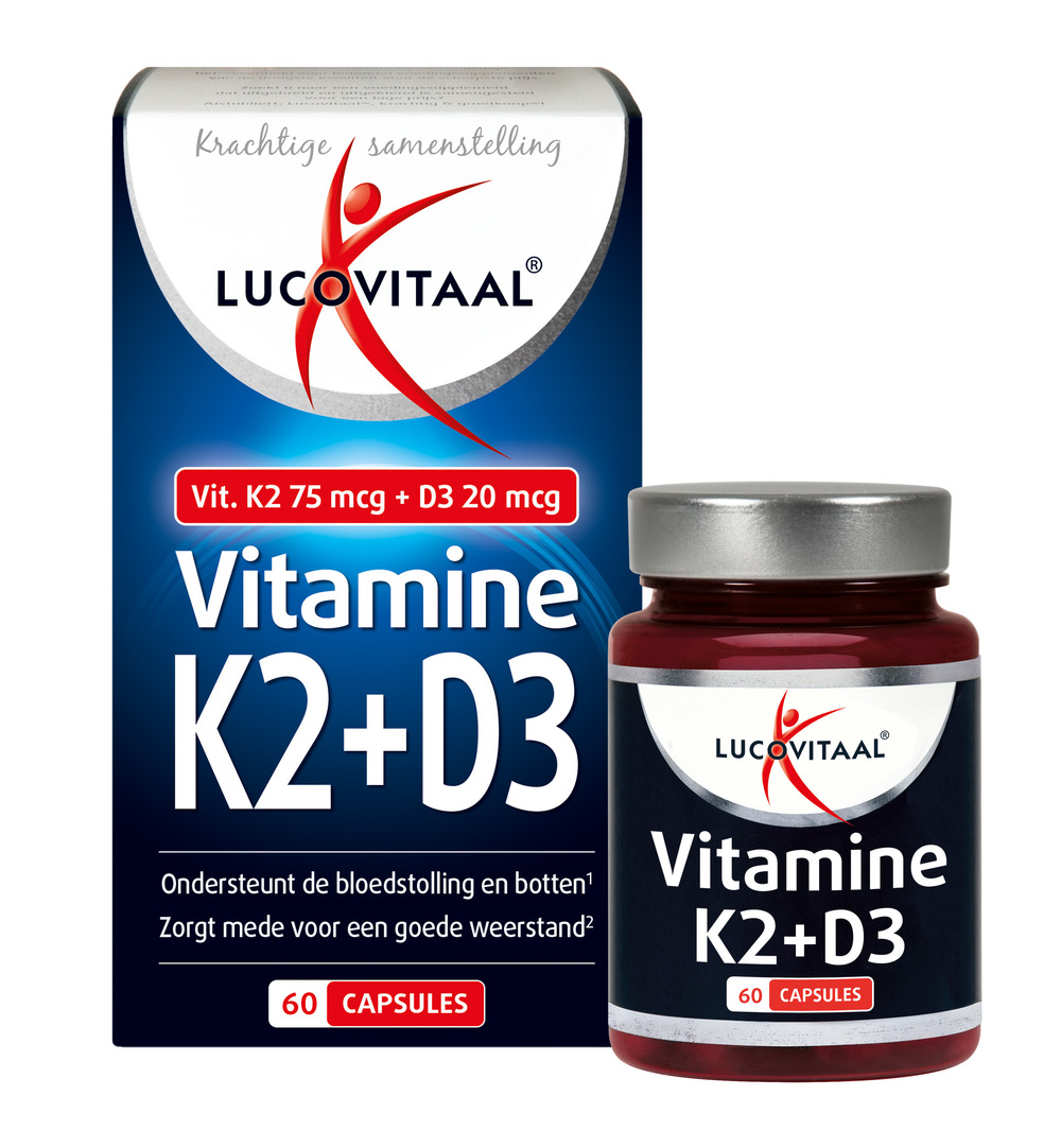 Lucovitaal Vitamine K2 + D3 (60 capsules) - image 3