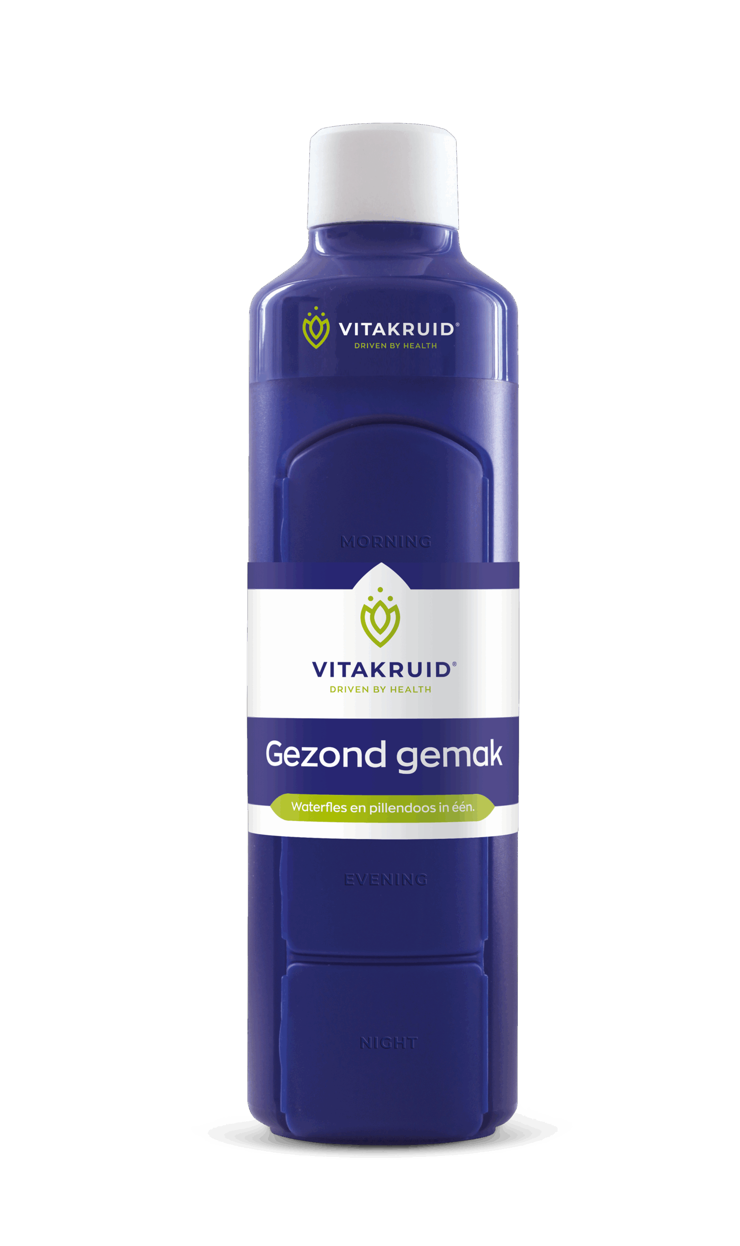 Vitakruid Waterfles & Pillendoos In Één (1 stuk)