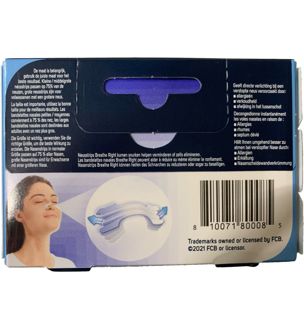 Breathe Right Nasal Strips (30 stuks) - image 2