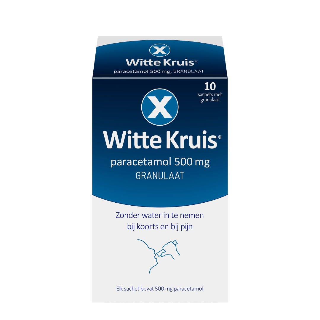 Witte Kruis Paracetamol 500 mggranulaat (10 zakjes)