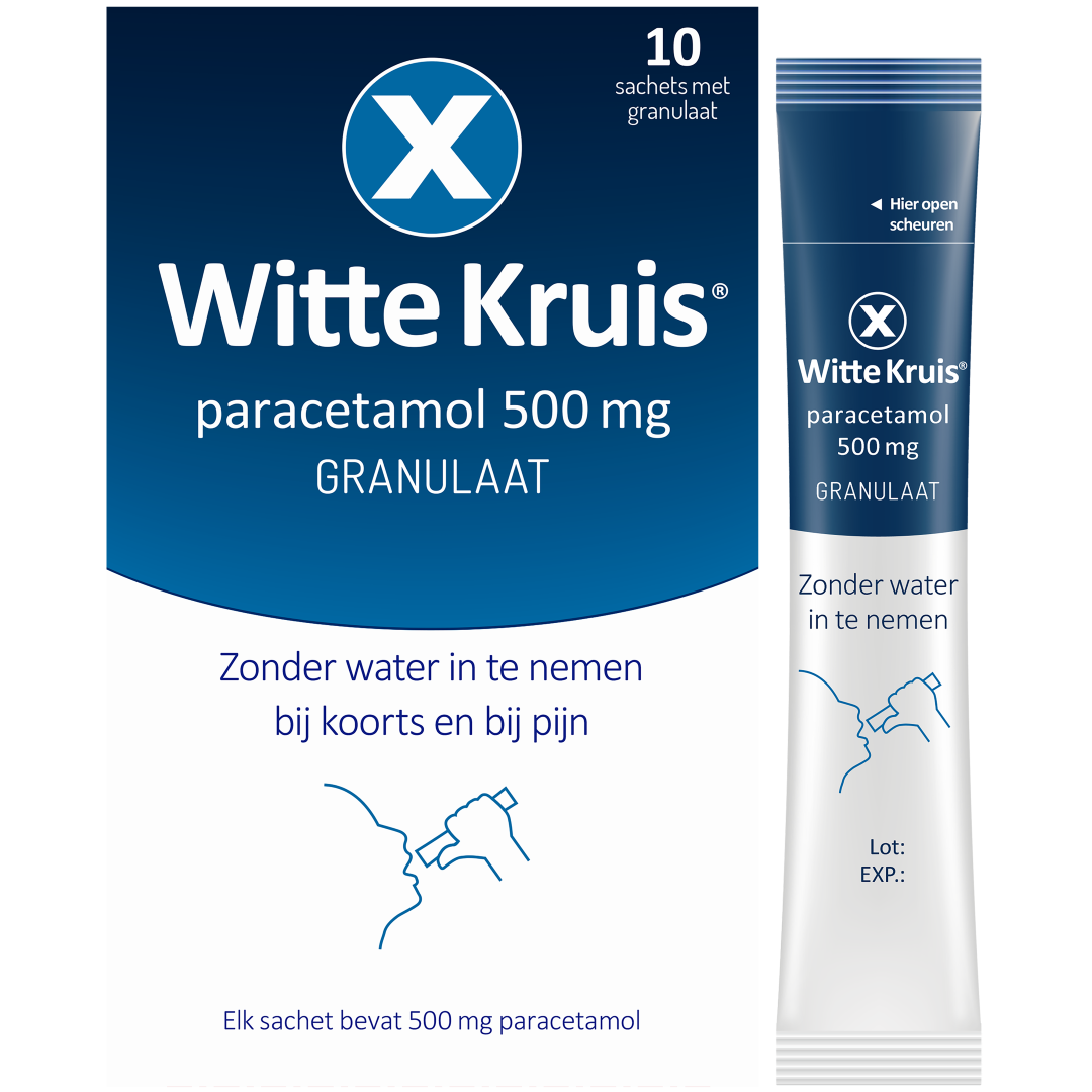 Witte Kruis Paracetamol 500 mggranulaat (10 zakjes) - image 2