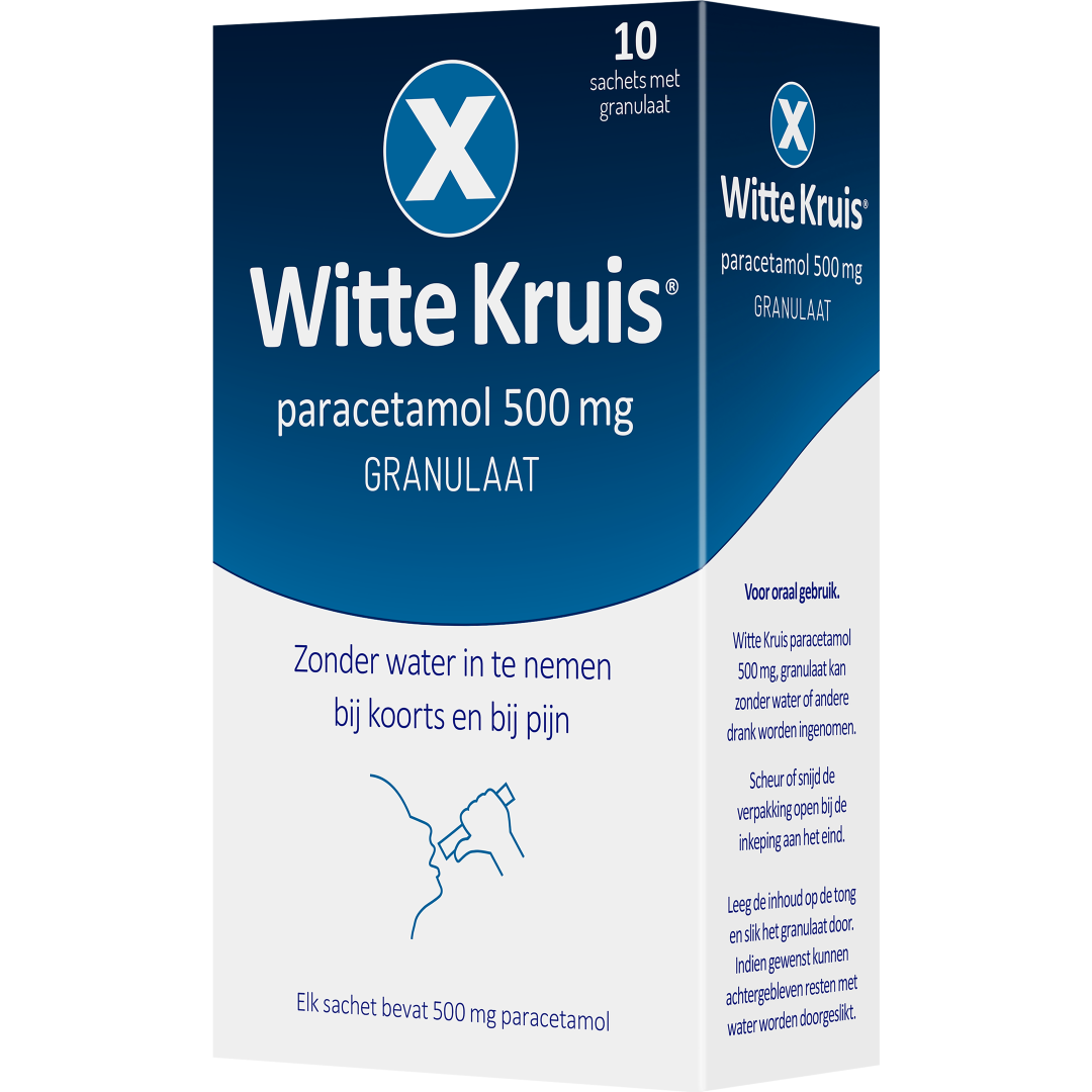 Witte Kruis Paracetamol 500 mggranulaat (10 zakjes) - image 4
