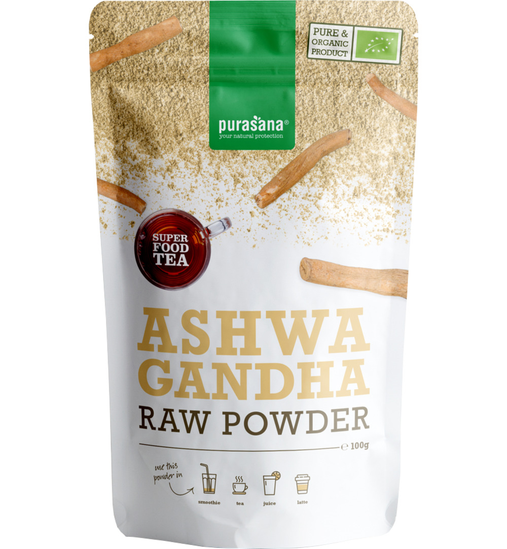 Purasana Ashwagandha Poeder - Vegan Bio (100 gr)