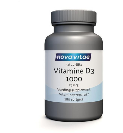 Nova Vitae Vitamine D3 1000/25mcg (180 softgels)