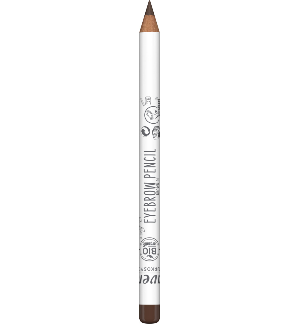 Lavera Eyebrow pencil/wenkbrauw potlood brown 1 bio (1 stuk)
