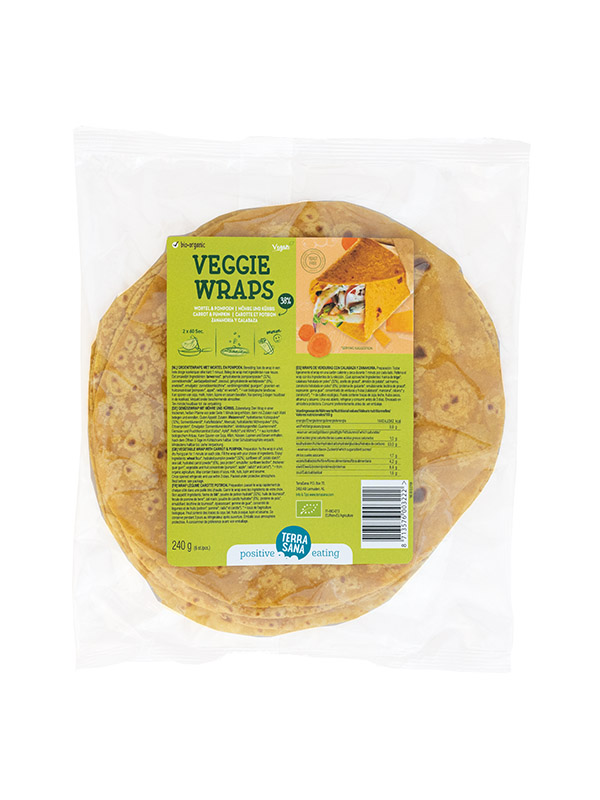 Terrasanagroentewrap Wortel/Pompoen (240 gr)