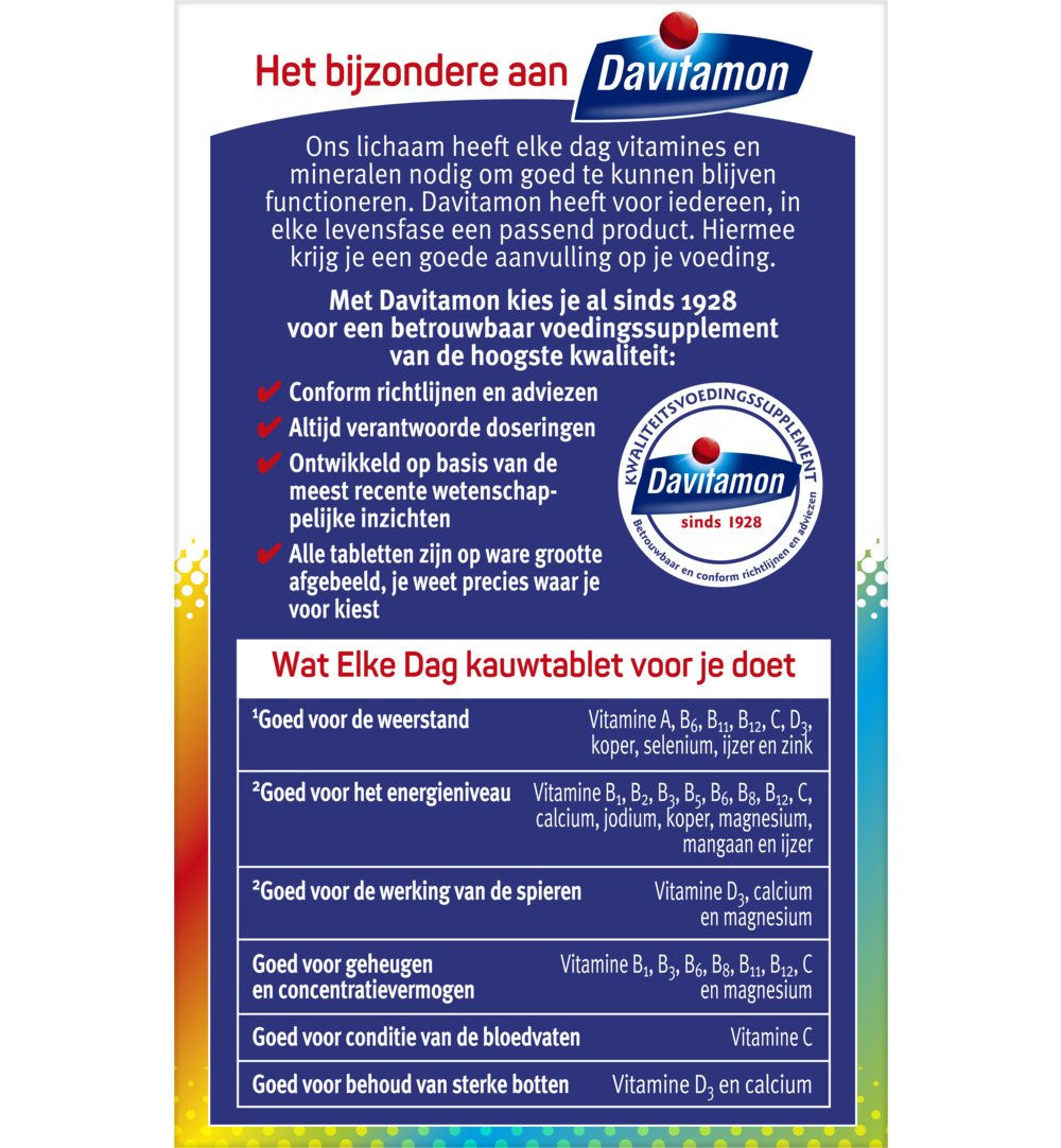 Davitamon Elk dag (60 kauwtabletten) - image 5