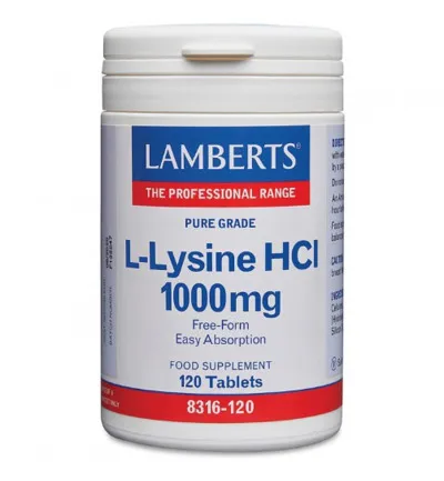 Lamberts L lysine 1000mg L8316 120 (120 tabletten)