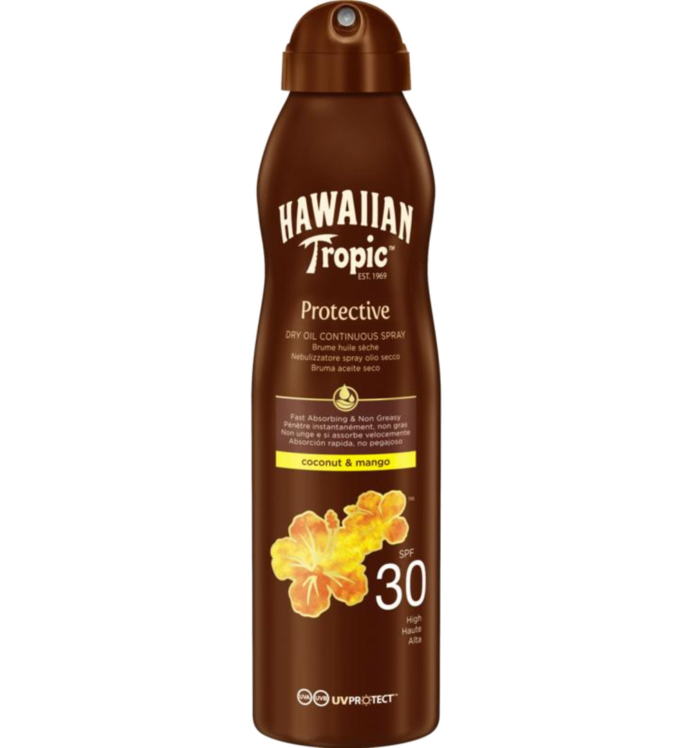 Hawaiian Tropic Protective dry oil m&c c-spray SPF30 (180 ml)