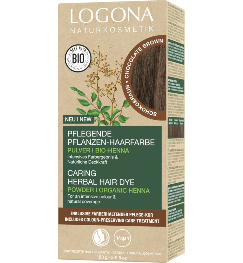 Logona Haarkleur 091 Chocolade Bruin (100 gr)