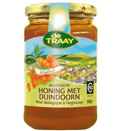 De Traay Honing met Duindoorn Bio (350 gr)