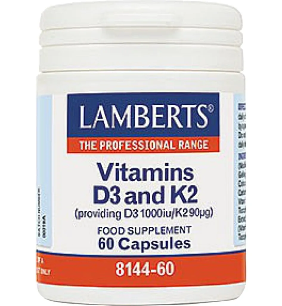 Lamberts Vitamine D3 1000IE en K2 90mcg (60 capsules)