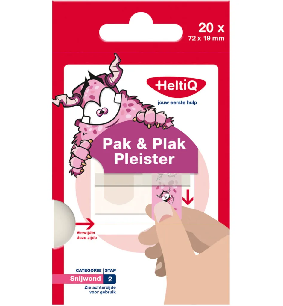 HeltiQ Pak & plak roze (20 stuks)