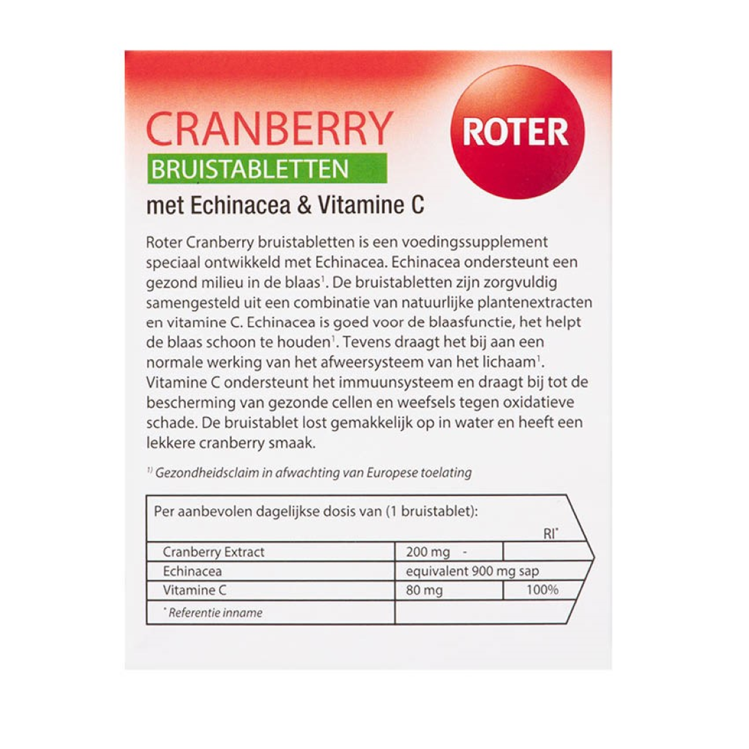 Roter cranberry duopack (20 bruistabletten) - image 3