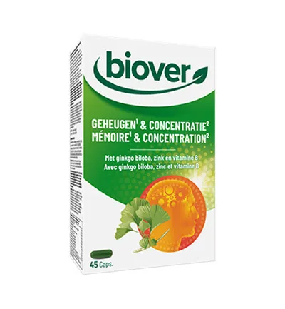 Biover Geheugen & concentratie (45 capsules)