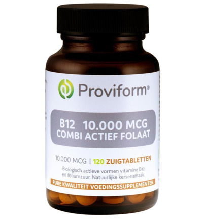 Proviform Vitamine B12 10.000Mcg Combi Actief Folaat (120 Zuigtabletten)