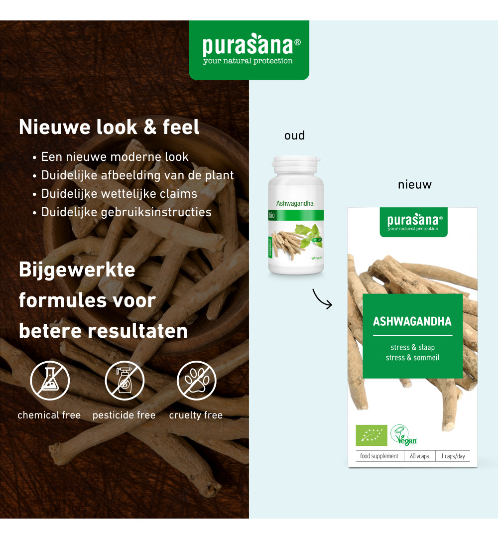 Purasana Ashwagandha Vegan Bio (60 vega capsules) - image 7