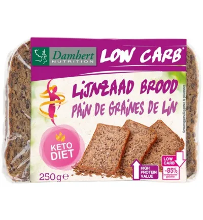 Damhert Lijnzaadbrood Low Carb (250 gr)