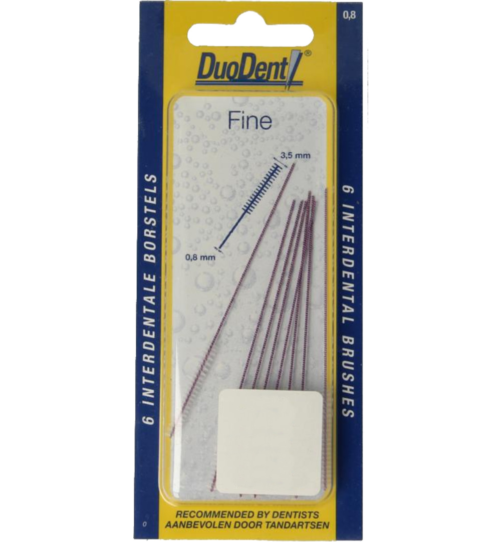 Duodent Duodent interdentale borstels fine (8 stuks)