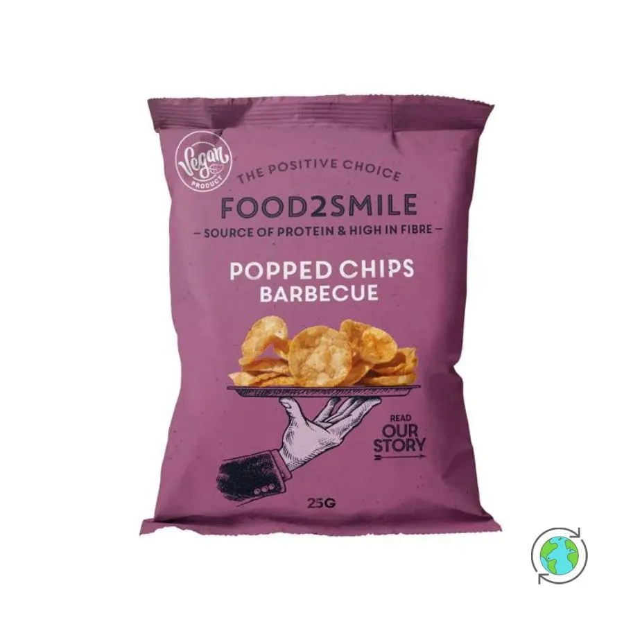 Food2Smile Popped chips barbeque (25 gr)