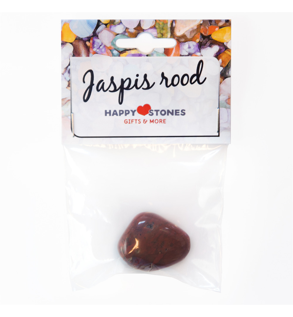 Happystones Jaspis rood (1 stuk)