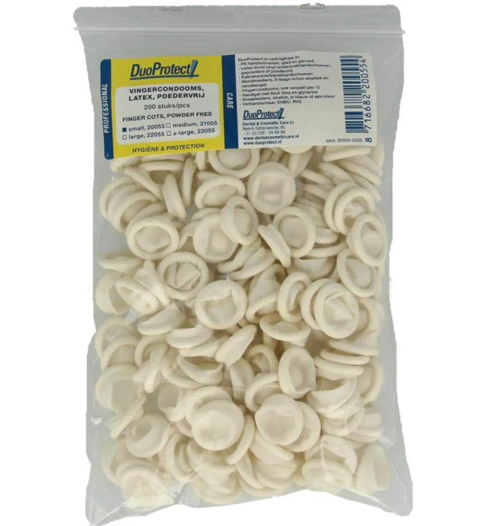 DuoProtect Vingercondoom maat S (200 stuks)