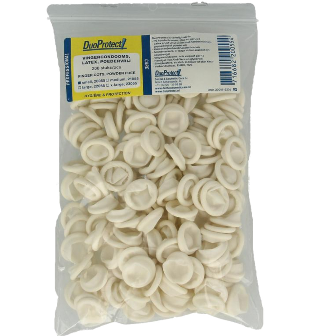 DuoProtect Vingercondoom maat S (200 stuks)