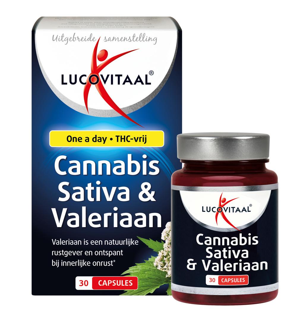 Lucovitaal Cannabis Sativa & Valeriaan (30 capsules) - image 3