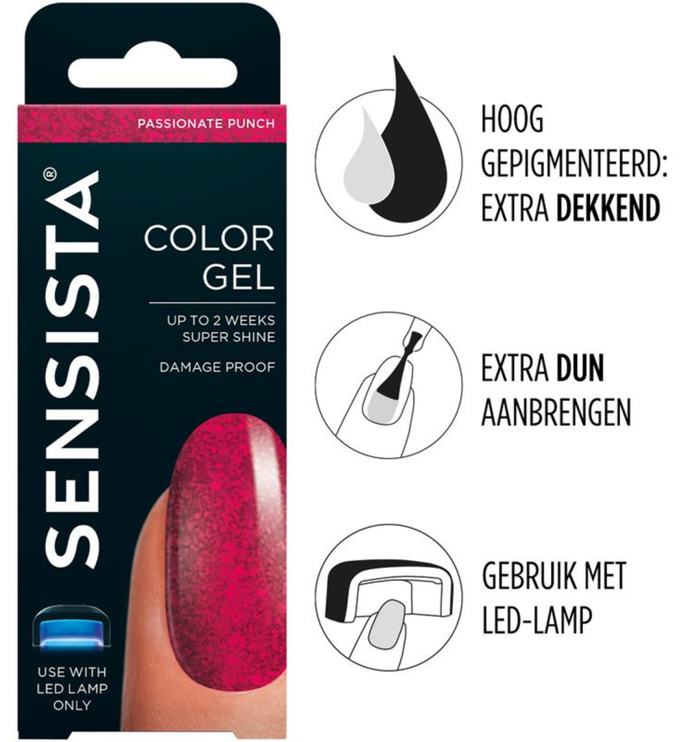 Sensista Color gel passionate punch (7,5 ml)