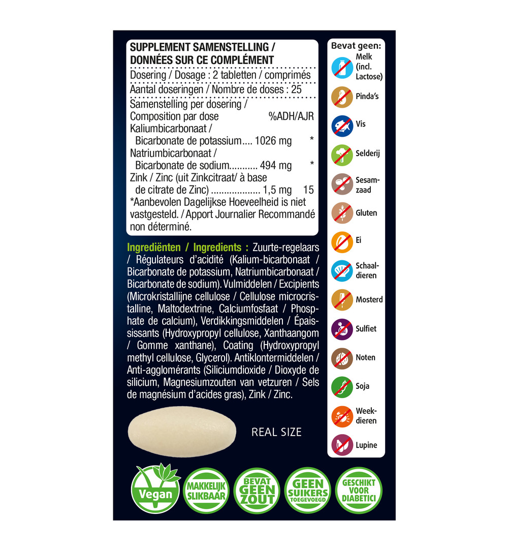 Lucovitaal Zuur Base Balans (50 tabletten) - image 2
